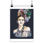 Frida - black background Classic Poster