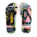 Basquiat Adult Flip Flops