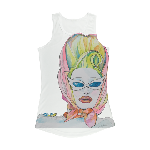 Queen at the Pool Women Performance Tank Top